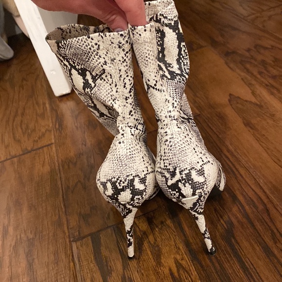 Steve Madden Whimsy Snakeprint Booties - Picture 6 of 11